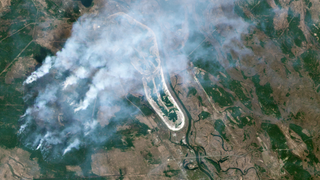 Así se ven desde el espacio los incendios forestales en la zona de exclusión de Chernóbil